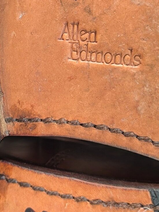 Allen Edmonds Fifth Avenue Men\'s Walnut Leather Cap-toe Oxfords Size 13 main image 7